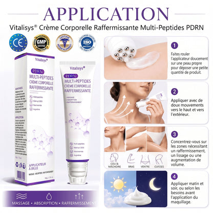 👑Boutique officielle✅ : Vitalisys® PDRN Crème Corps avec Roller ✨ – Anti-âge, hydratation, fermeté et régénération. Pour un teint unifié, traite acné, taches pigmentaires et verrues 🥰