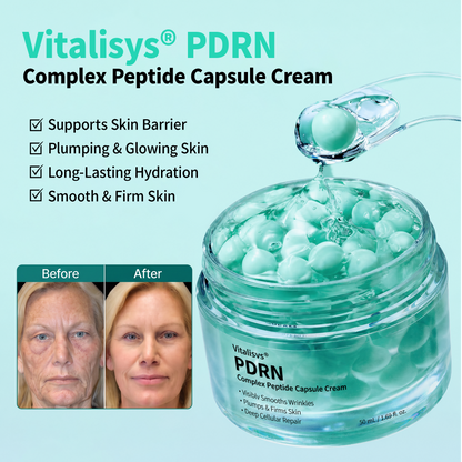 Vitalisys® PDRN Complex Peptide Capsule Cream|Anti aging, firming and lifting muscles Skin care, removal of stretch marks, breast enhancement, removal of chest lines, and skin repair❤️