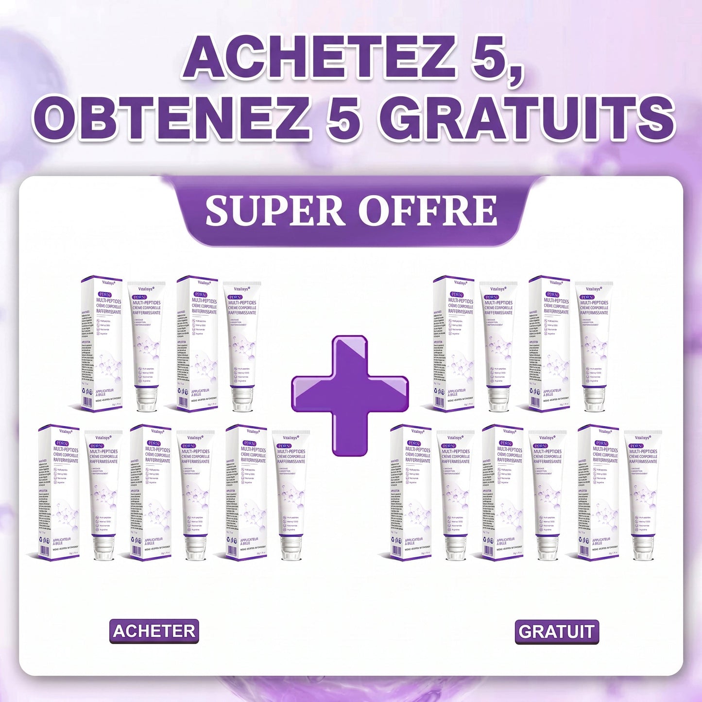 👑Boutique officielle✅ : Vitalisys® PDRN Crème Corps avec Roller ✨ – Anti-âge, hydratation, fermeté et régénération. Pour un teint unifié, traite acné, taches pigmentaires et verrues 🥰