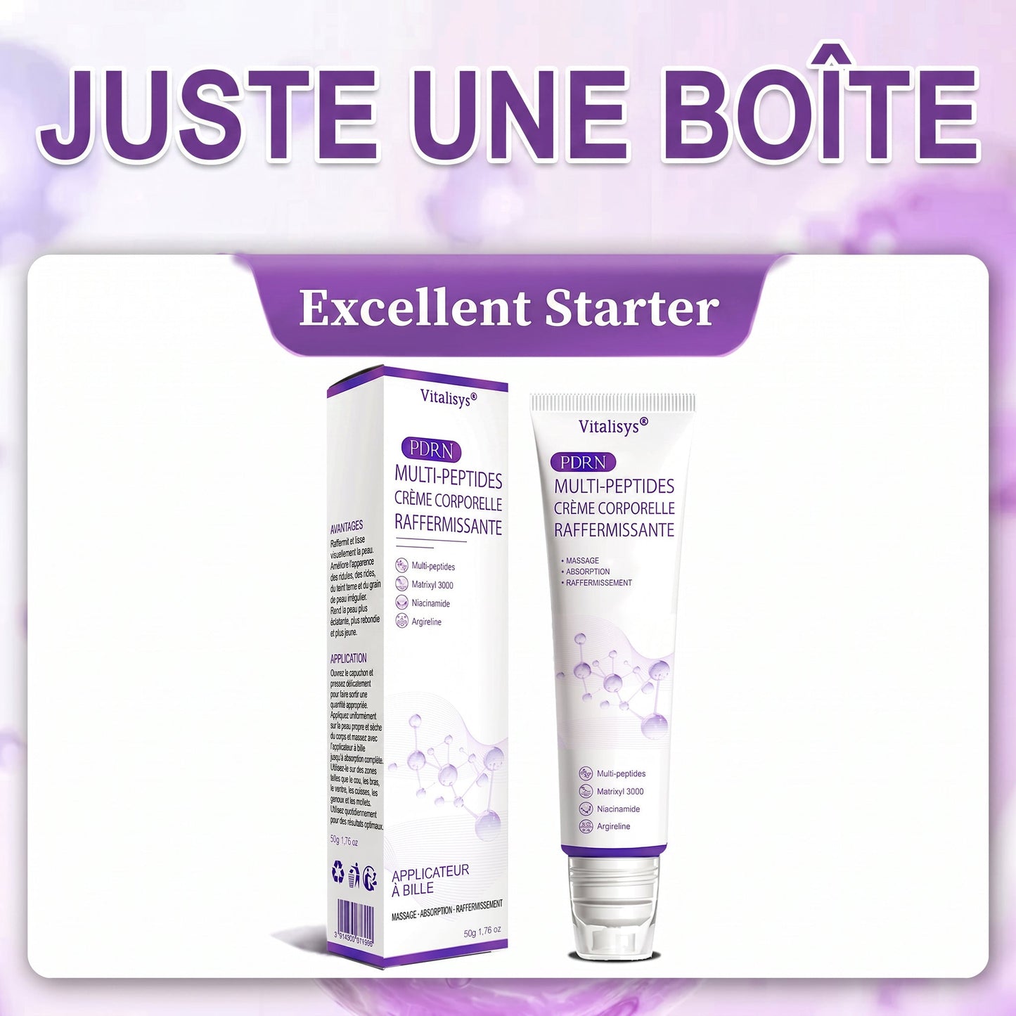 👑Boutique officielle✅ : Vitalisys® PDRN Crème Corps avec Roller ✨ – Anti-âge, hydratation, fermeté et régénération. Pour un teint unifié, traite acné, taches pigmentaires et verrues 🥰