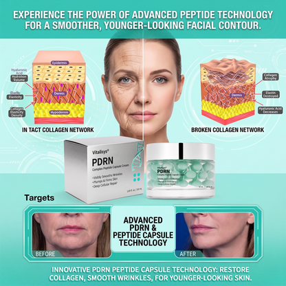 Vitalisys® PDRN Complex Peptide Capsule Cream|Anti aging, firming and lifting muscles Skin care, removal of stretch marks, breast enhancement, removal of chest lines, and skin repair❤️