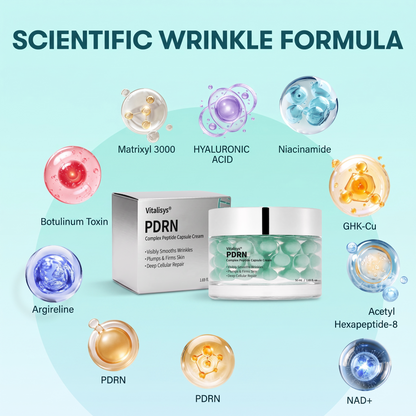 Vitalisys® PDRN Complex Peptide Capsule Cream|Anti aging, firming and lifting muscles Skin care, removal of stretch marks, breast enhancement, removal of chest lines, and skin repair❤️