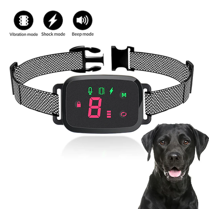 Electric Waterproof Anti-barking Pet Dog Training Collar LED Display No remote control required Automatic training dog collar