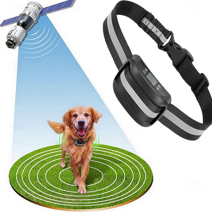 GPS Wireless Electric Dog Fence Collar System Safe Dog Containment System Boundary Easy Setup Outdoor Use Only Waterproof Rechargeable