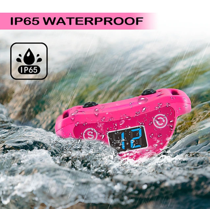 Barre d'arrêt pour chat rose pour empêcher les chats de miauler 5 niveaux d'entraînement progressif - sûr et réfléchissant